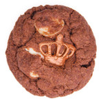 gluten free triple chocolate cookie with chocolate crown