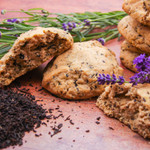 vegan gluten free lavender and earl grey tea cookie