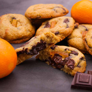 orange and dark chocolate cookie lifestyle orange and dark chocolate cookie lifestyle