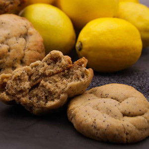 vegan lemon and poppy seed cookie vegan lemon and poppy seed cookie