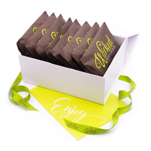 Vegan / Dairy Free Cookie Selection in Luxury Gift Box with Hand Tied Ribbon and Bow Vegan / Dairy Free Cookie Selection in Luxury Gift Box with Hand Tied Ribbon and Bow