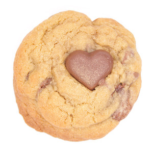 Gluten Free Milk Chocolate Heart Cookie