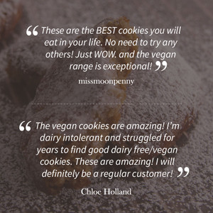 Vegan Dairy Free Double Chocolate Message Cookie