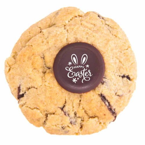 happy easter vegan gluten free chocolate cookie