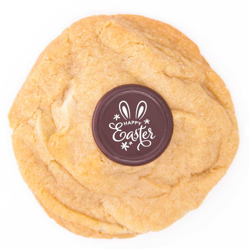 happy easter vegan dairy free white chocolate cookie