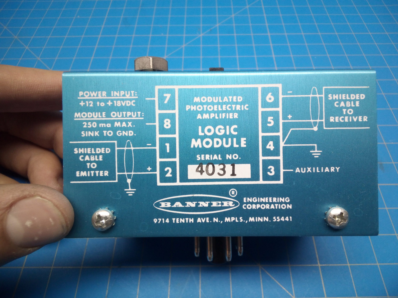 Banner Photoelectric Amplifier MB3-4 – P02-000164