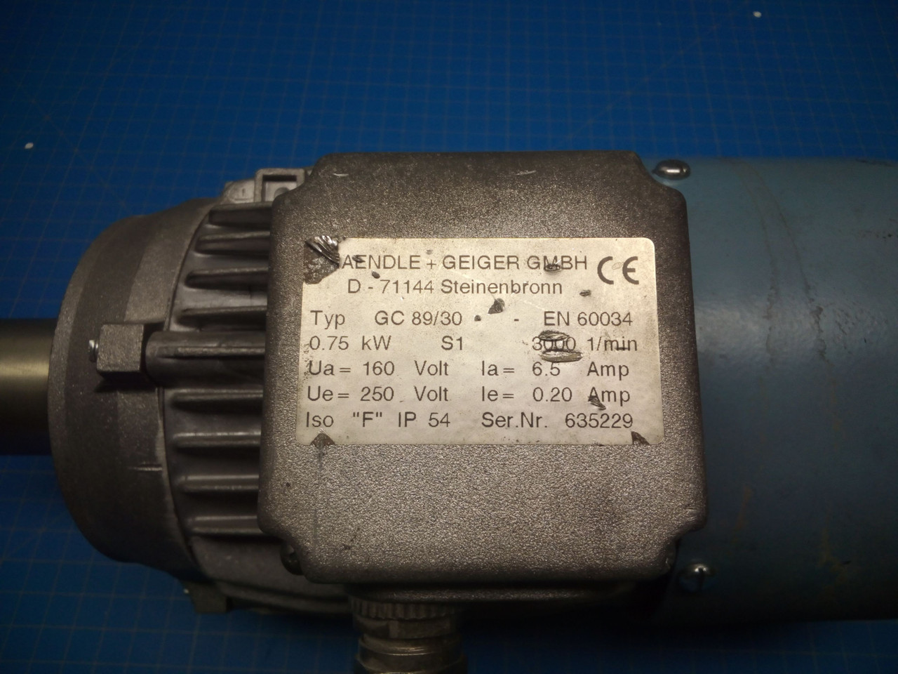 MBO DC Drive Motor Motor 0103932 - P02-000242