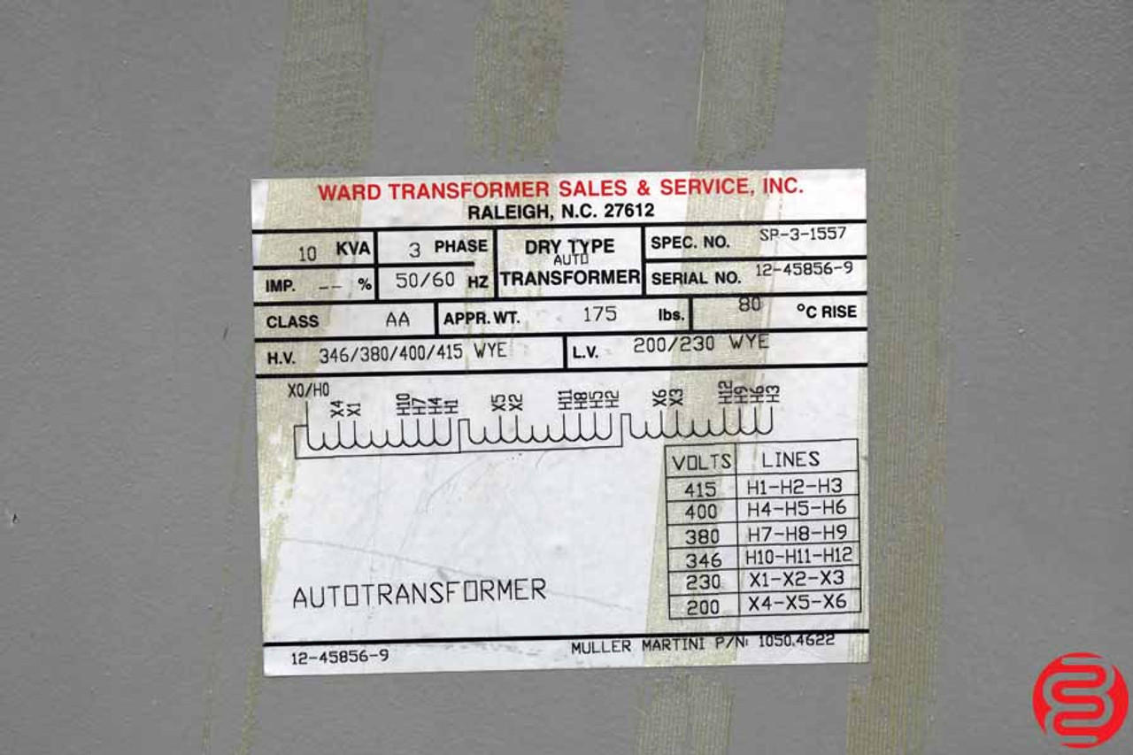 Ward SP-3-1557 3 Phase Transformer - 032420120150