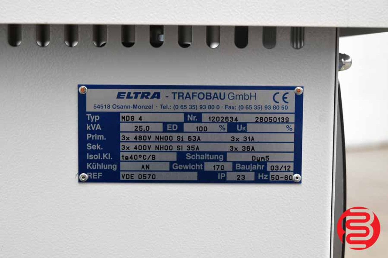 ELTRA TRAFOBAU GmbH 250kVA Primary 480 X Secondary 400 Transformer VDE 0570