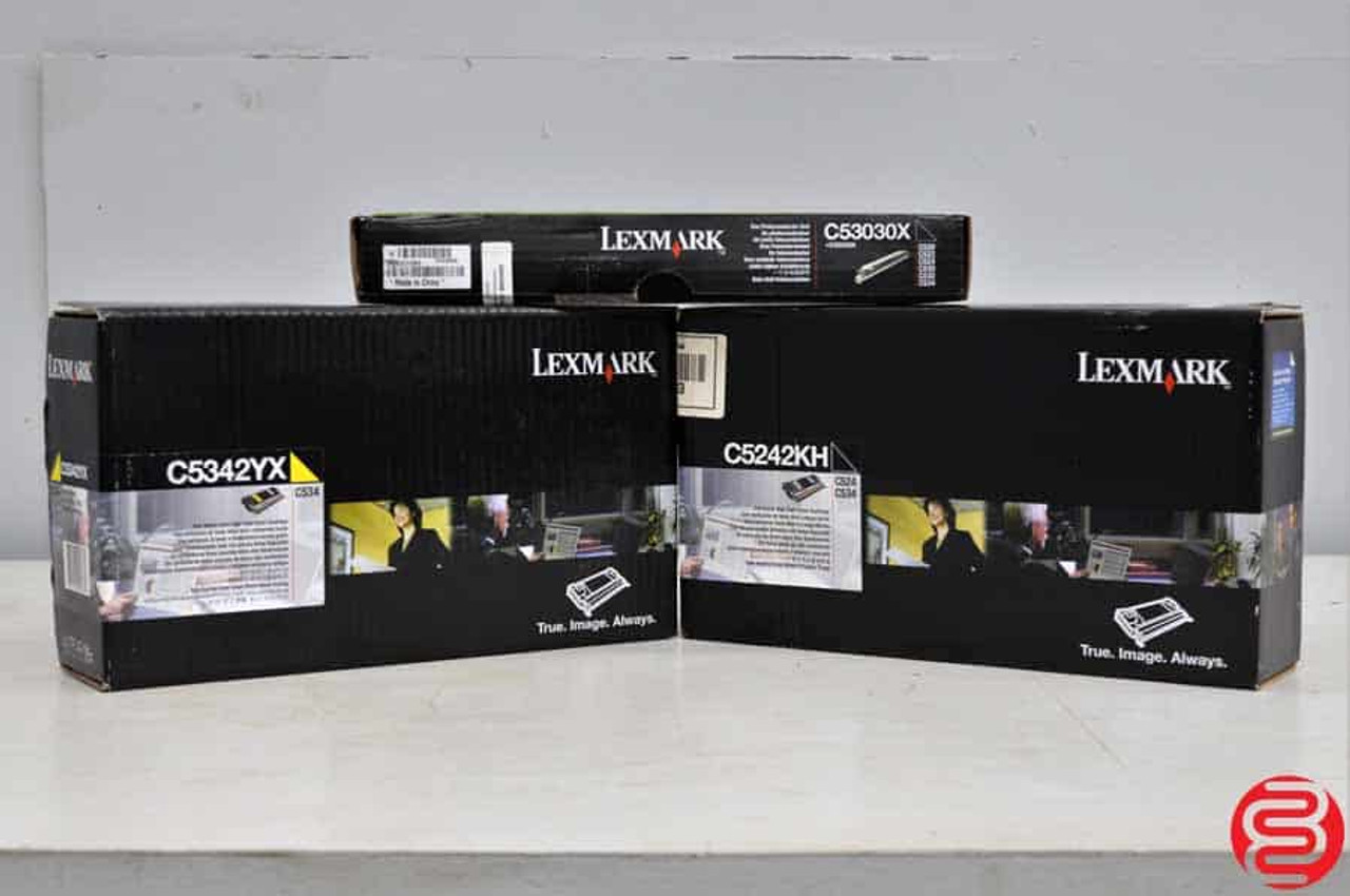 Lexmark C52 / C53 Yellow and Black Toner w/ Black Photoconductor