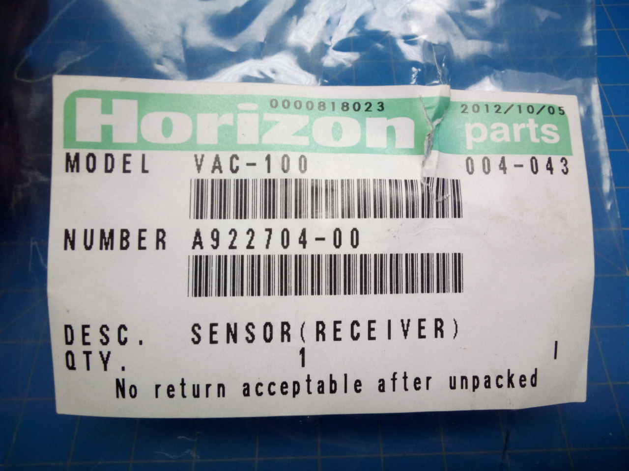 Horizon Sensor Receiver A922704-00 - P02-000391