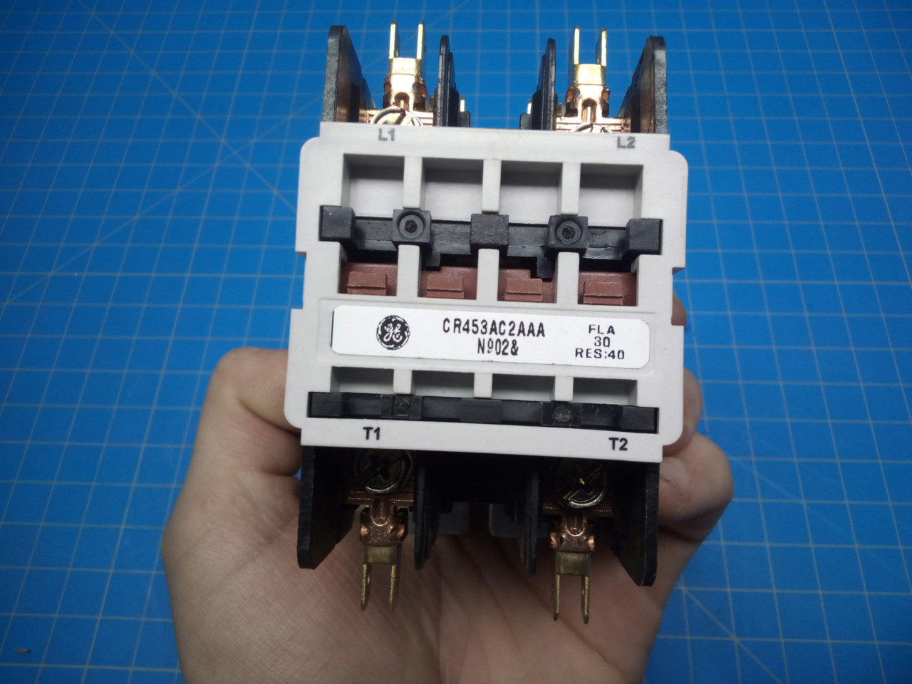 GE 2 Pole 30 Amp Contactor CR453AC2AAA w/ 110 volt coil - P02-000416