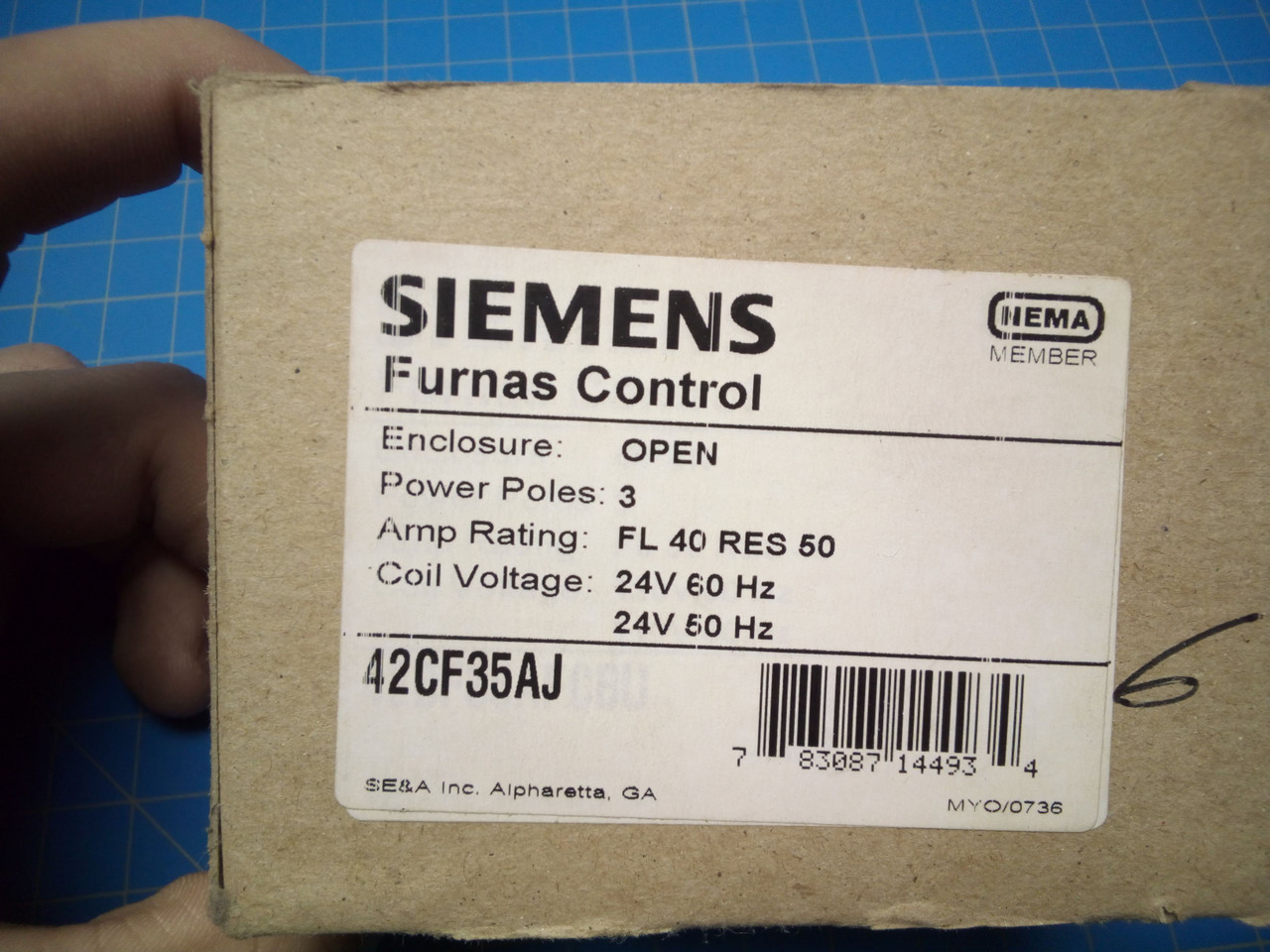 Siemens 3 Pole 40 Amp Definte Purpose Contactor 24 VAC