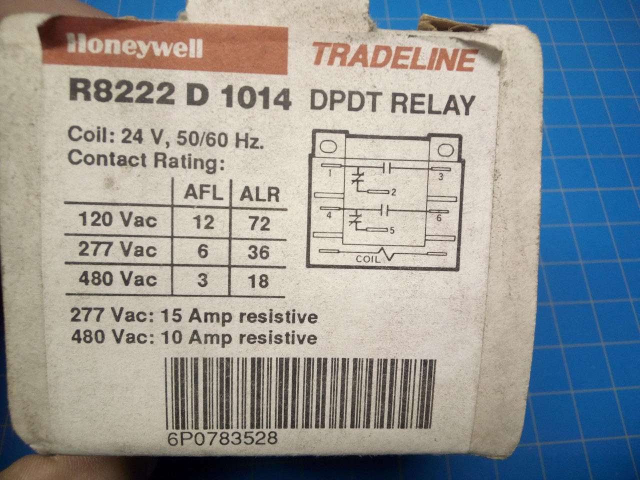 Honeywell R8222D1014 24VAC Relay - P02-000427