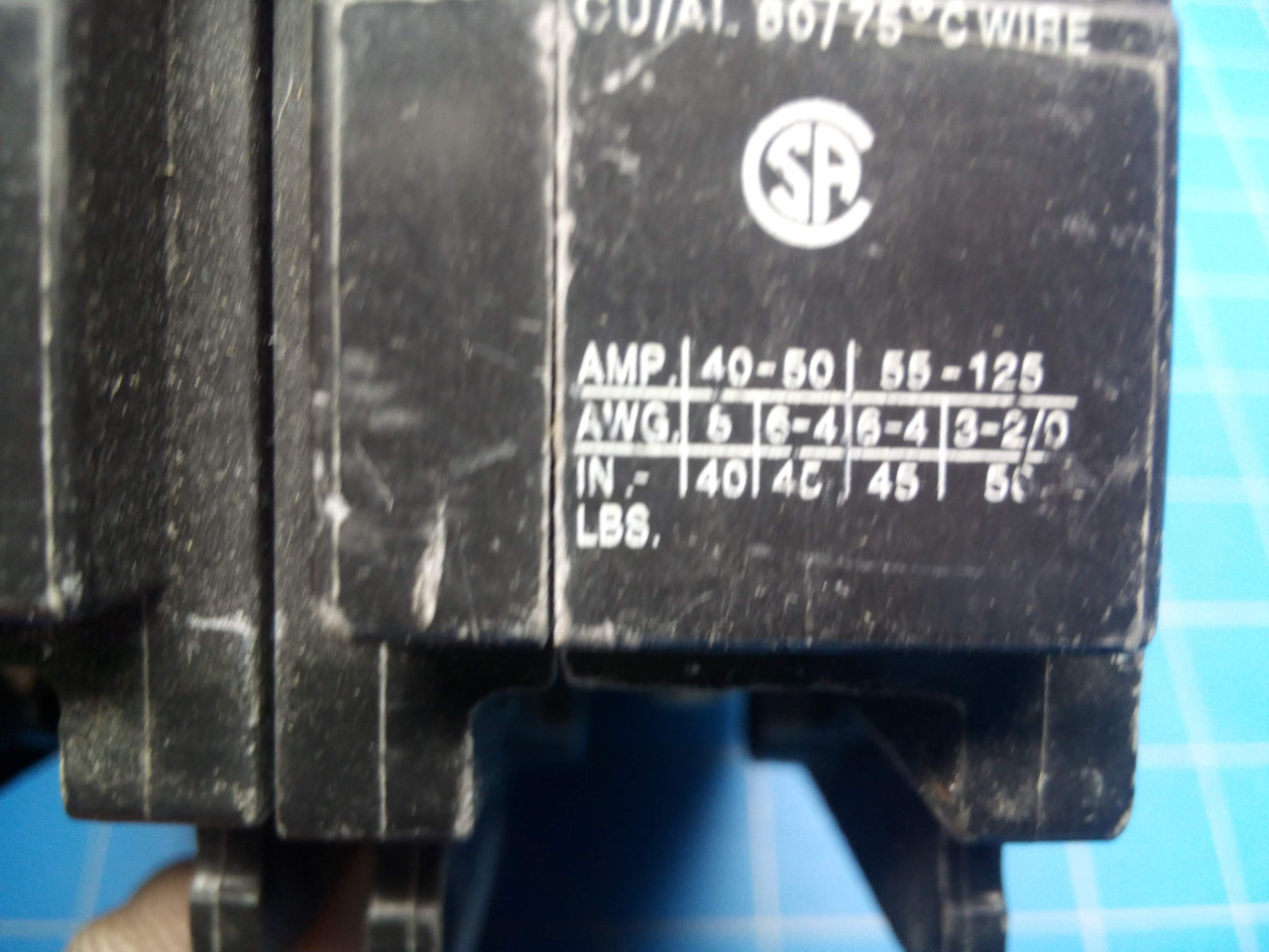 100 Amp Double Pole Siemens Breaker L-5538 - P02-000690