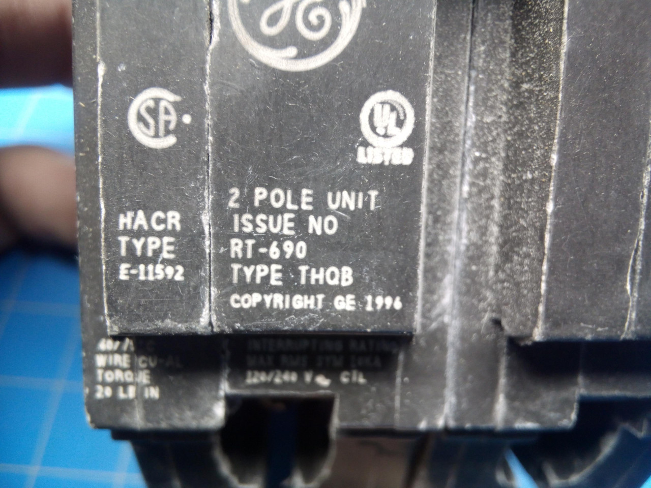 30 Amp Double Pole GE Breaker TQB2130 - P02-000691