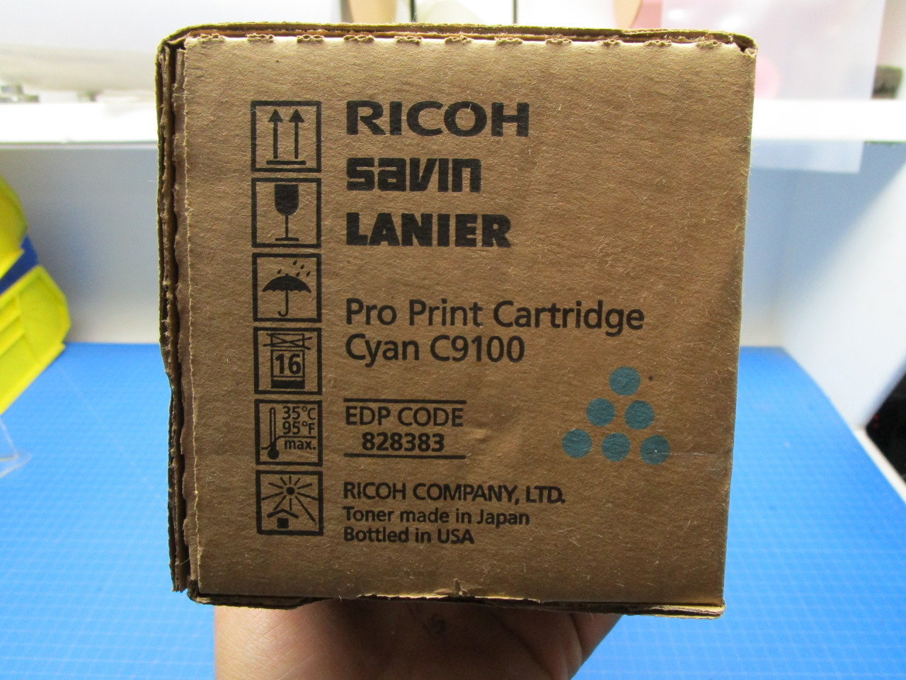 Ricoh Savin Lanier C9100 Cyan Pro Print Cartridge 828383 P02-000919