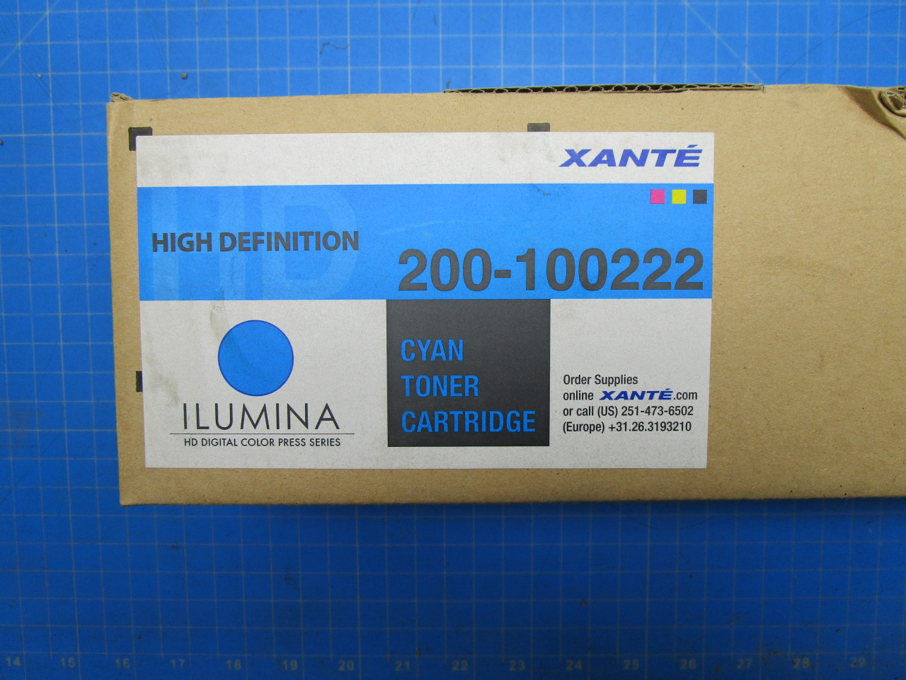 Cyan Toner For Xante Ilumina Digital Color Press 200-100222 P02-000927