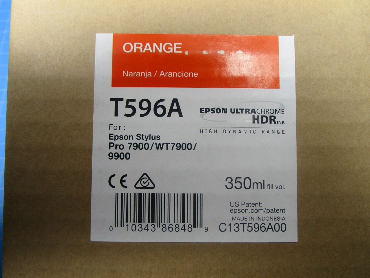 Orange EPSON 7900/9900 UltraChrome HDR Ink Cartridge - 350 mL P02-000964