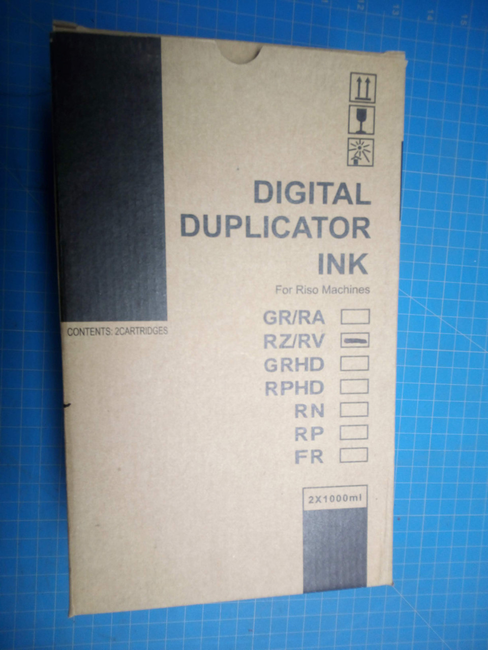 Digital Duplicator Ink Cartridge For Riso Machines RZ/RV (2 count)