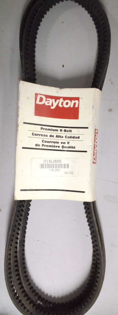 Dayton Cogged V-Belt Outside Length 122" AX120