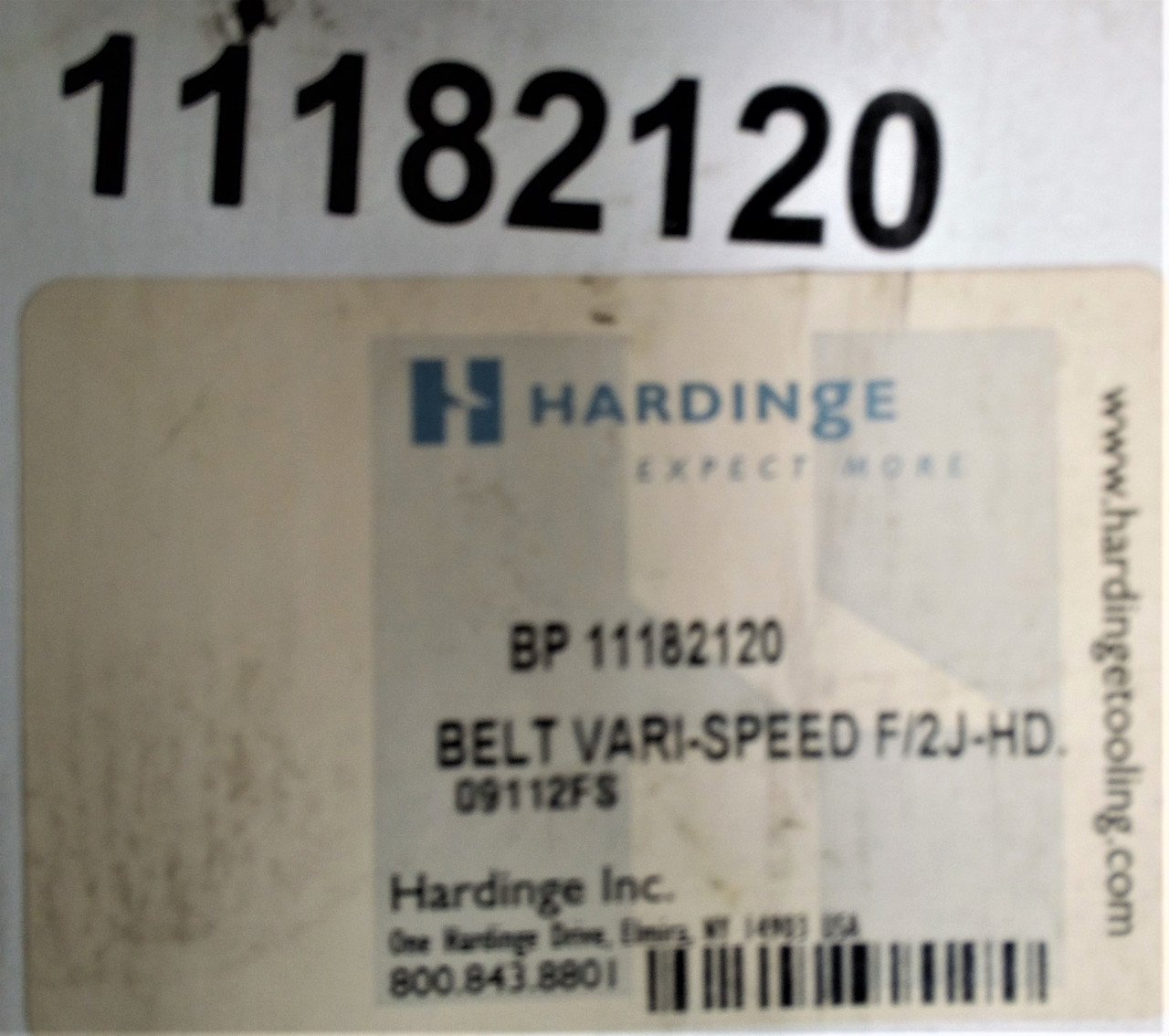 Hardinge Variable Speed Drive Belt 11182120