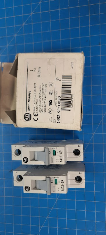 Allen Bradley  1 Pole 3 A 277 VAC max US 240 VAC Max IEC Circuit Breaker 1492-SP1D030