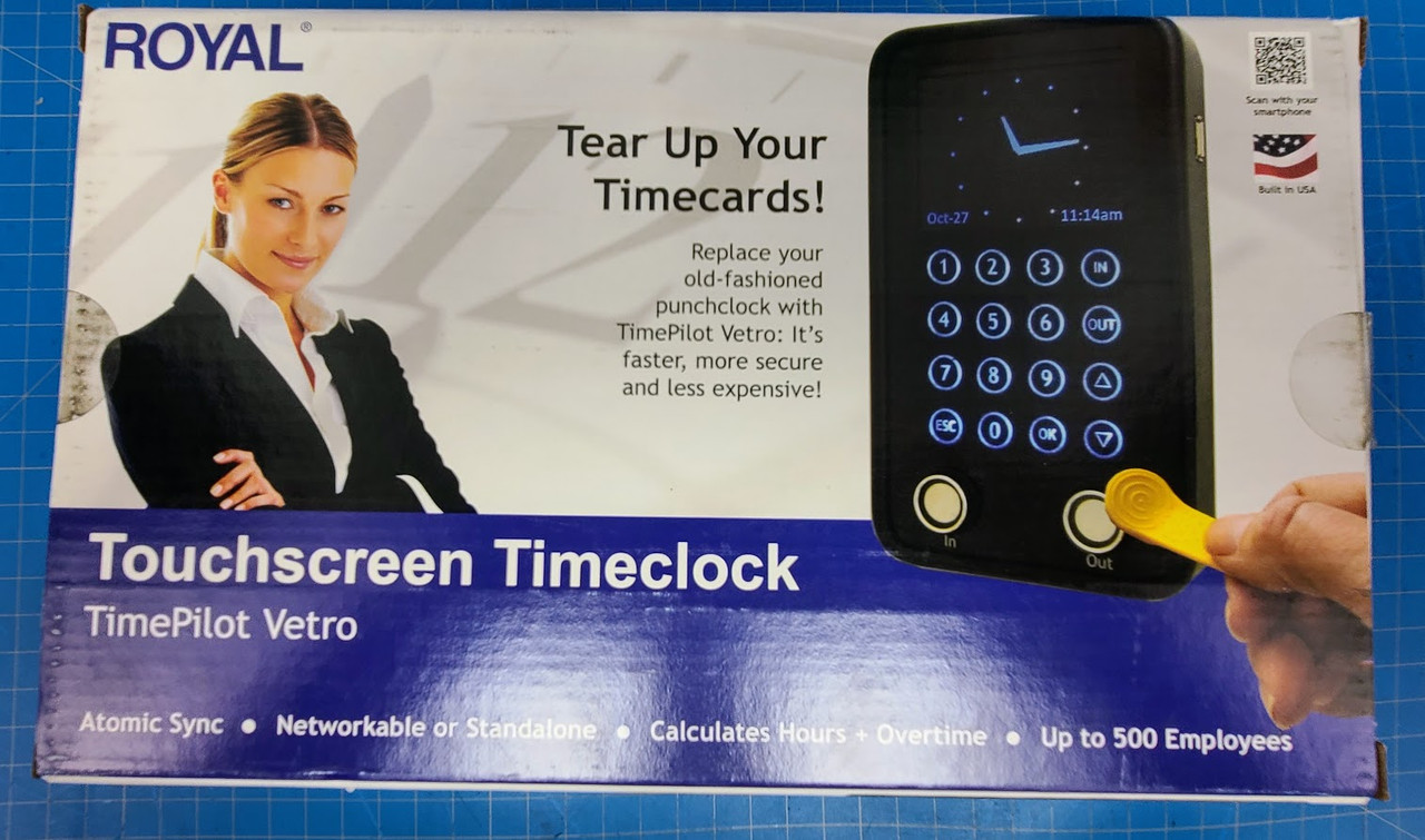 Royal TimePilot Vetro Touchscreen Time Clock 36FN05