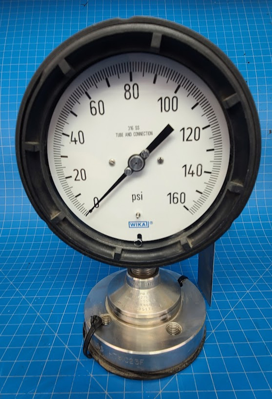 Wika 4in 160psi Pressure Gauge with 1in Diaphragm