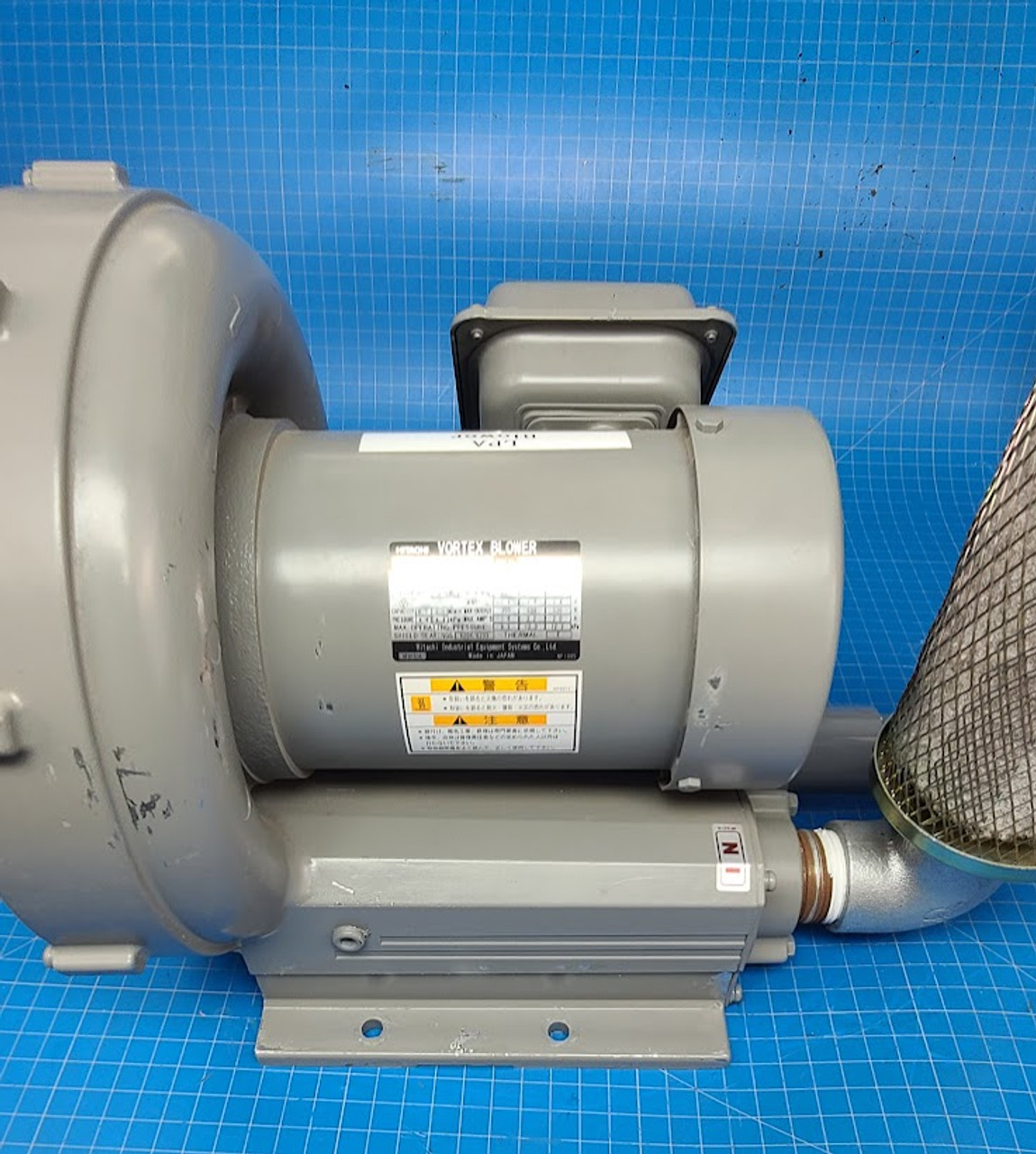 Hitachi Oil-Less Vortex Blower 200-230-460 volt 3 phase 0.4 KW VB-004-E3