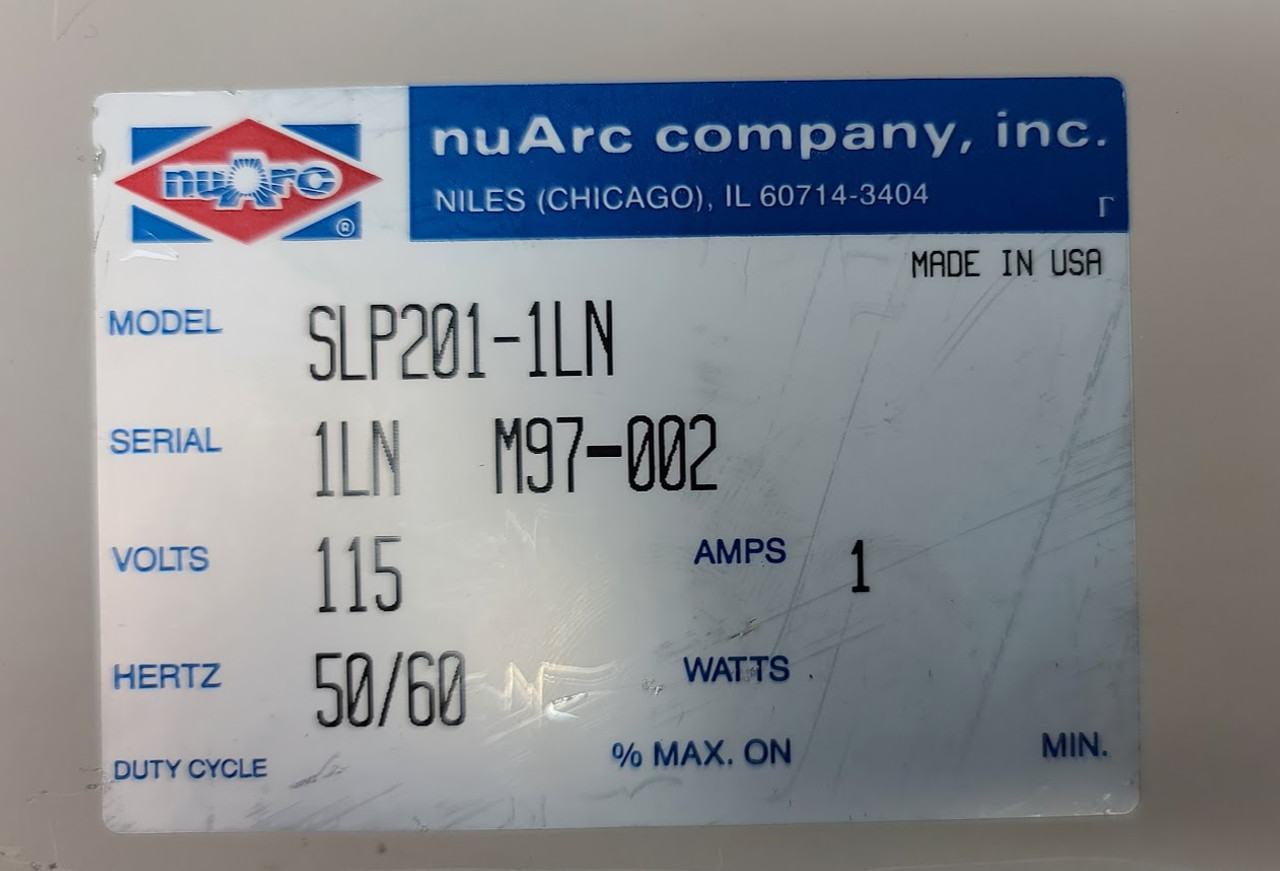 nuArc Timer / Integrator Unit SLP201-1LN