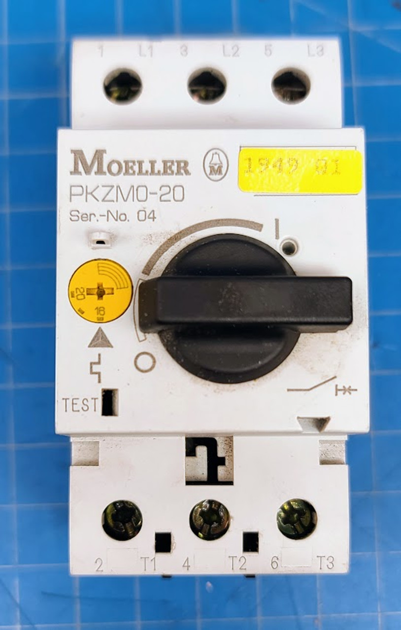 Eaton Moeller Thermal Magnetic 16-20 Amp Circuit Breaker PKZM0-20