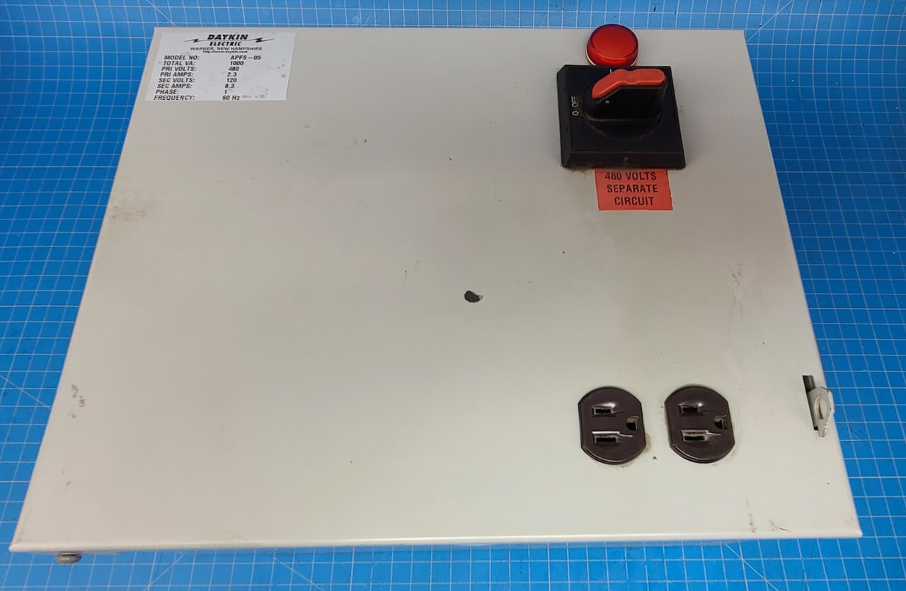 Daykin 1000 VA 8.3 Amp Disconnect Transformer APFS-05