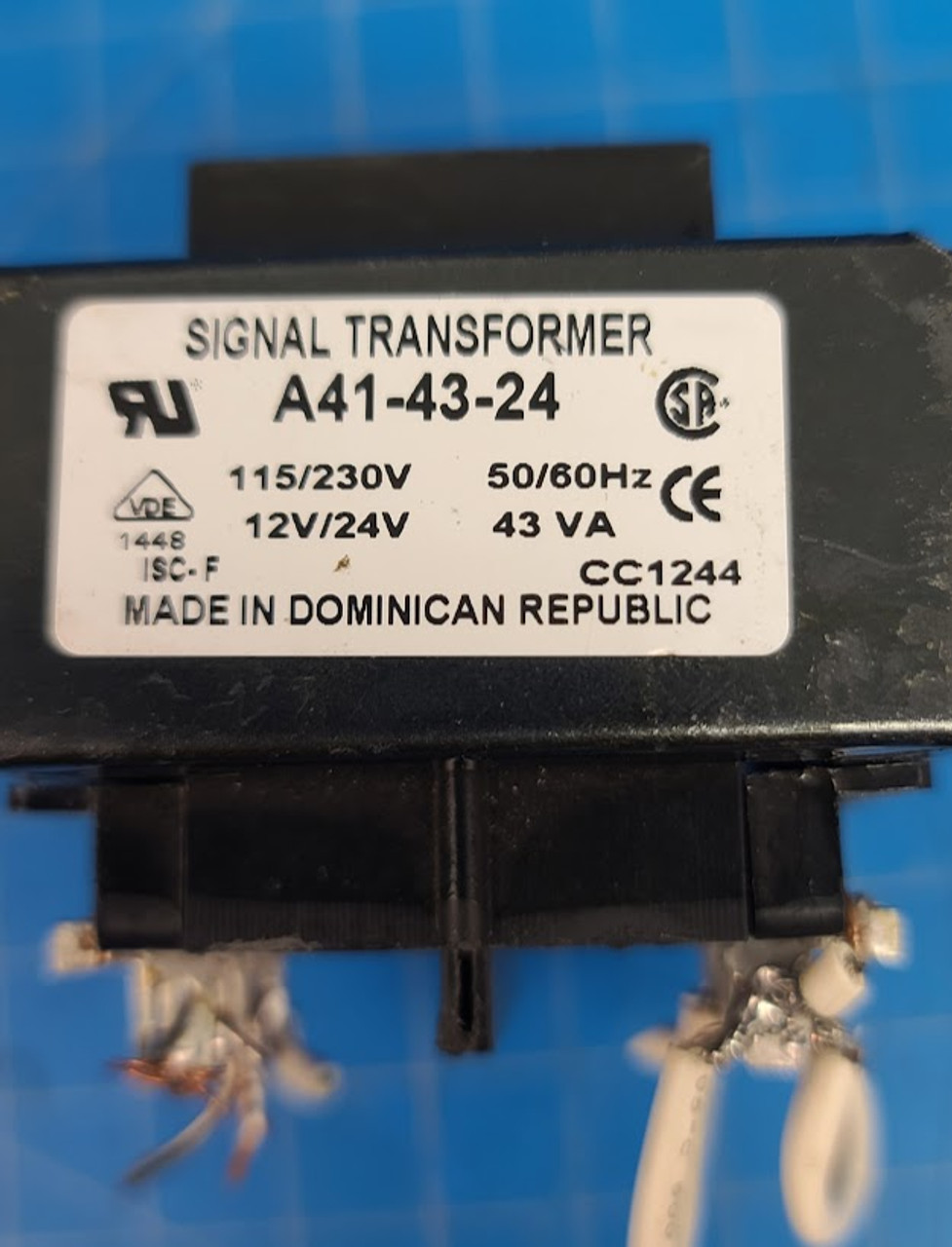 Signal Transformer 115/230 x 12/24 VAC 43 VA Servo Power Transformer A41-43-24