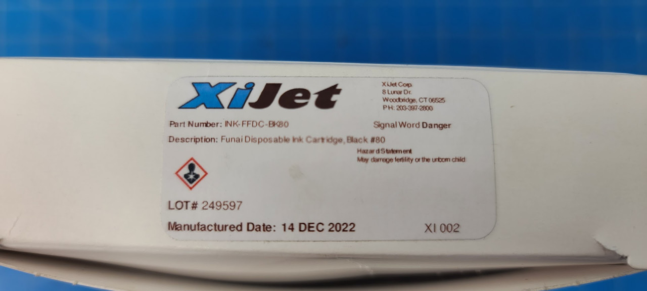 XiJet Funai Black Ink Cartridge INK-FFDC-BK80