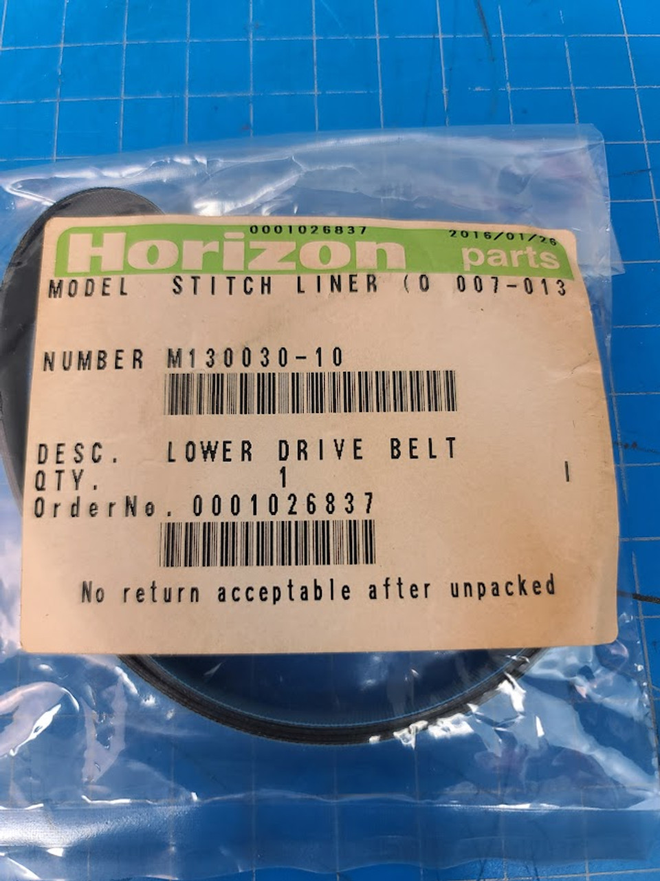 Horizon Stitchliner 5500 Lower Drive Belt M130030-10