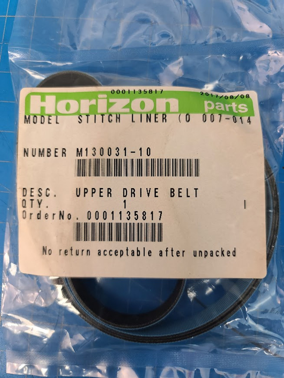 Horizon Stitchliner 5500 Upper Drive Belt M130031-10