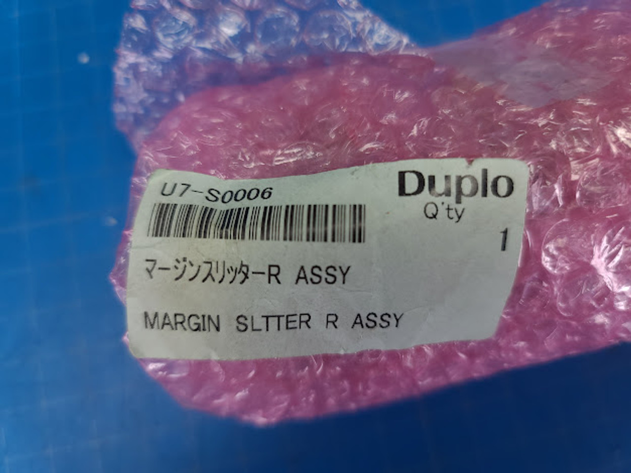 Duplo DC-745 Margin Slitter R Assy. U7-S0006