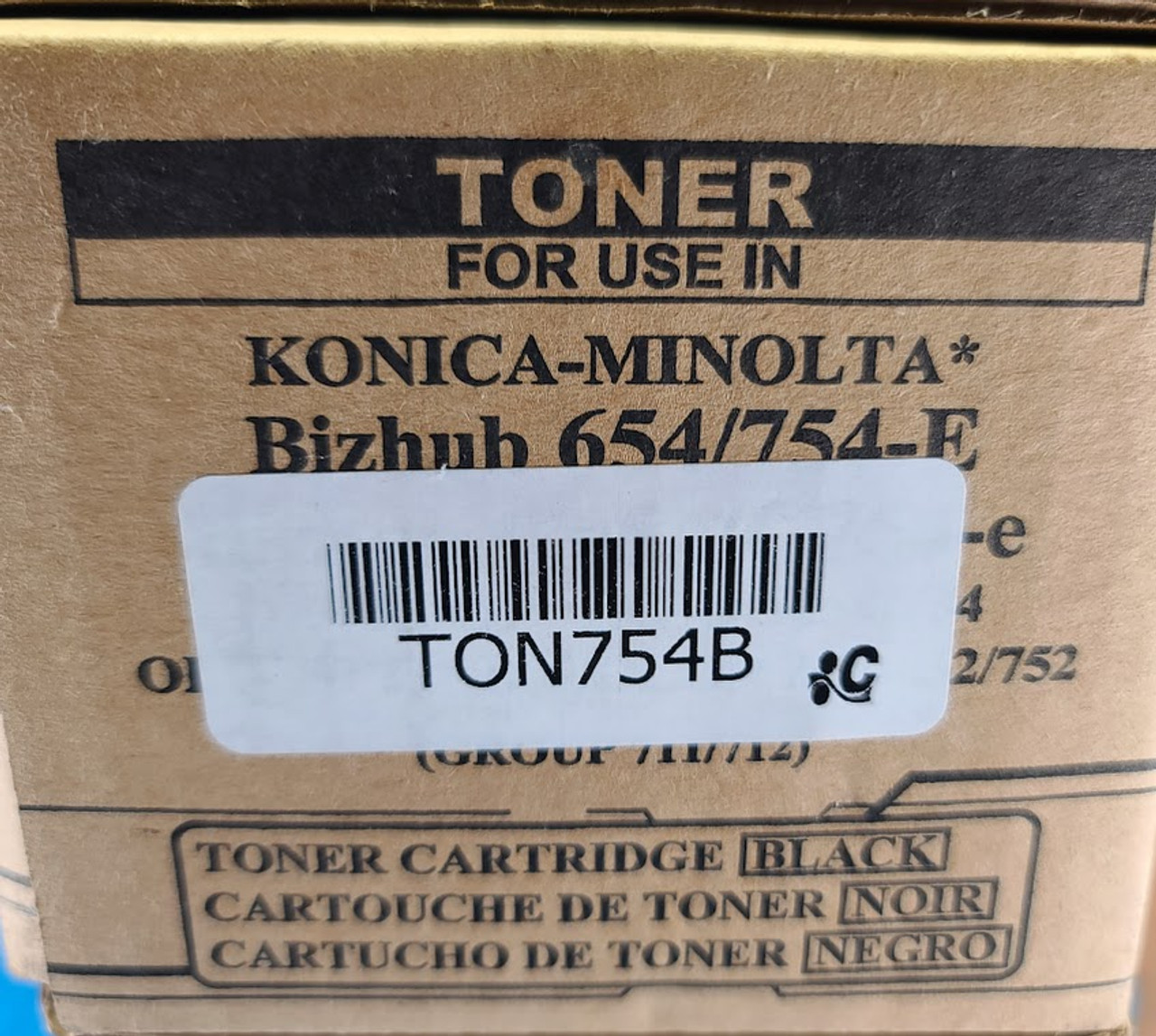 Konica Minolta Bizhub 645 / 754 Black Toner Cartridge Compatible TON754B