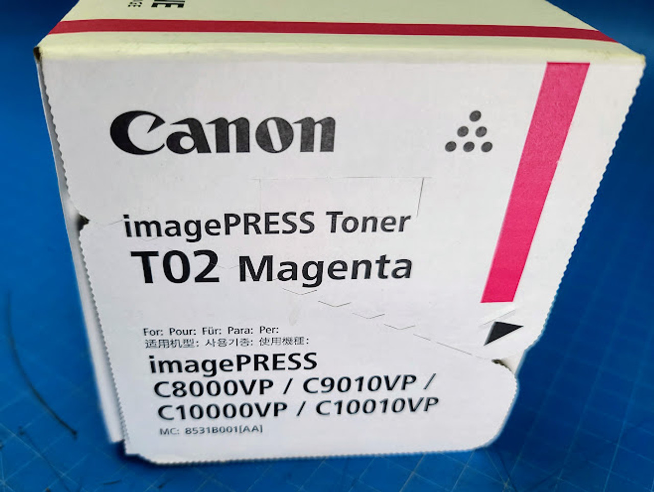 Canon T02 imagePRESS C8000VP / C9010VP / C10000VP / C10010VP Magenta Toner 8531B001AA