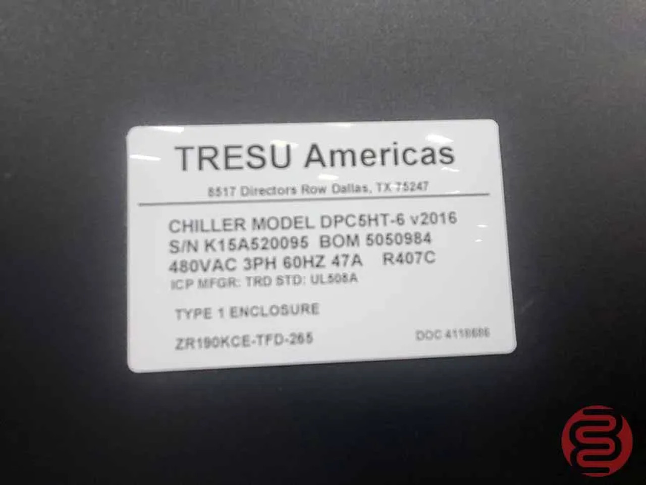 Tresu 2016 DPC5-6 Chiller DPC6HT-6