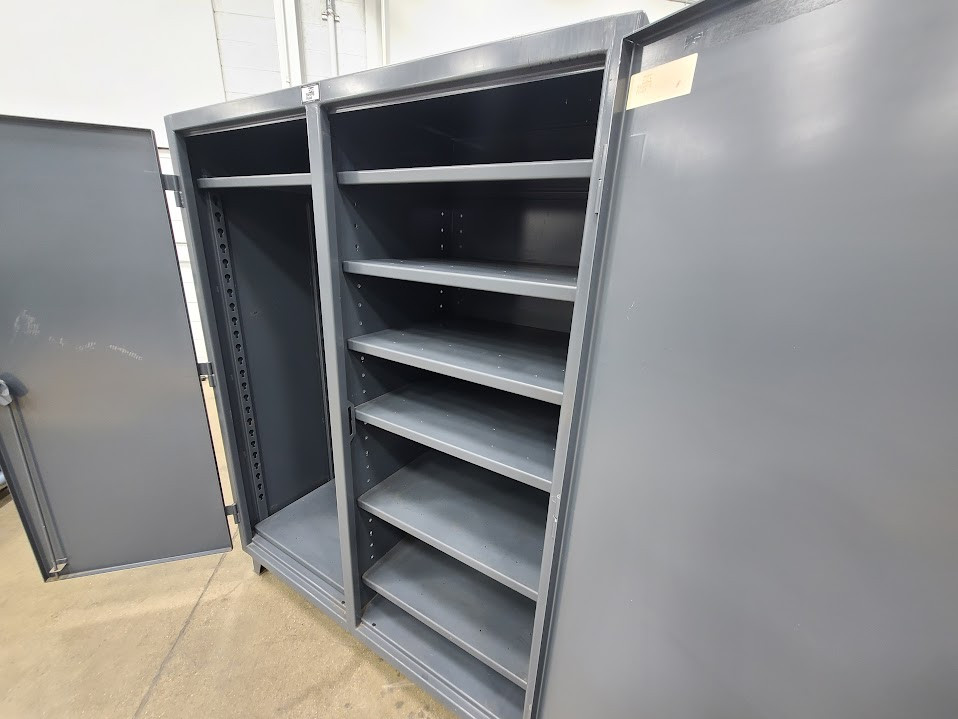 Stronghold 60 x 24 x 78" 12 GA Double Shift Cabinet 56-DS-248