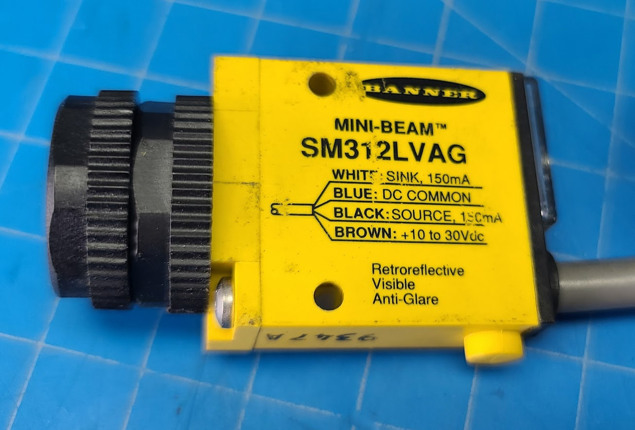 Banner 150 MA 10/30 VDC 2000 MM 15pin Plug Photoelectric Sensor SM312LVAG