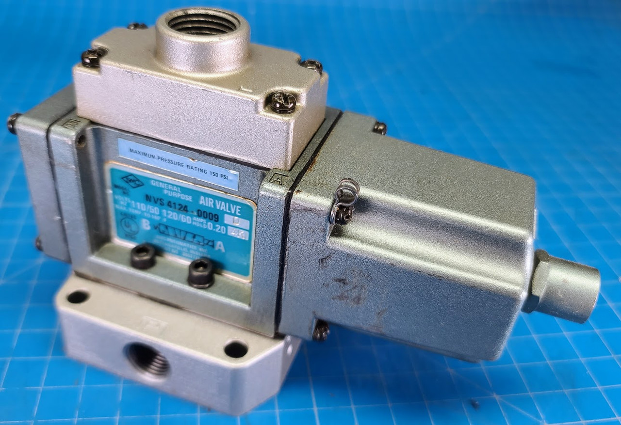 SMC 110-120 VAC .2ADirectional Air Valve Assy.  NVS4124-0009U