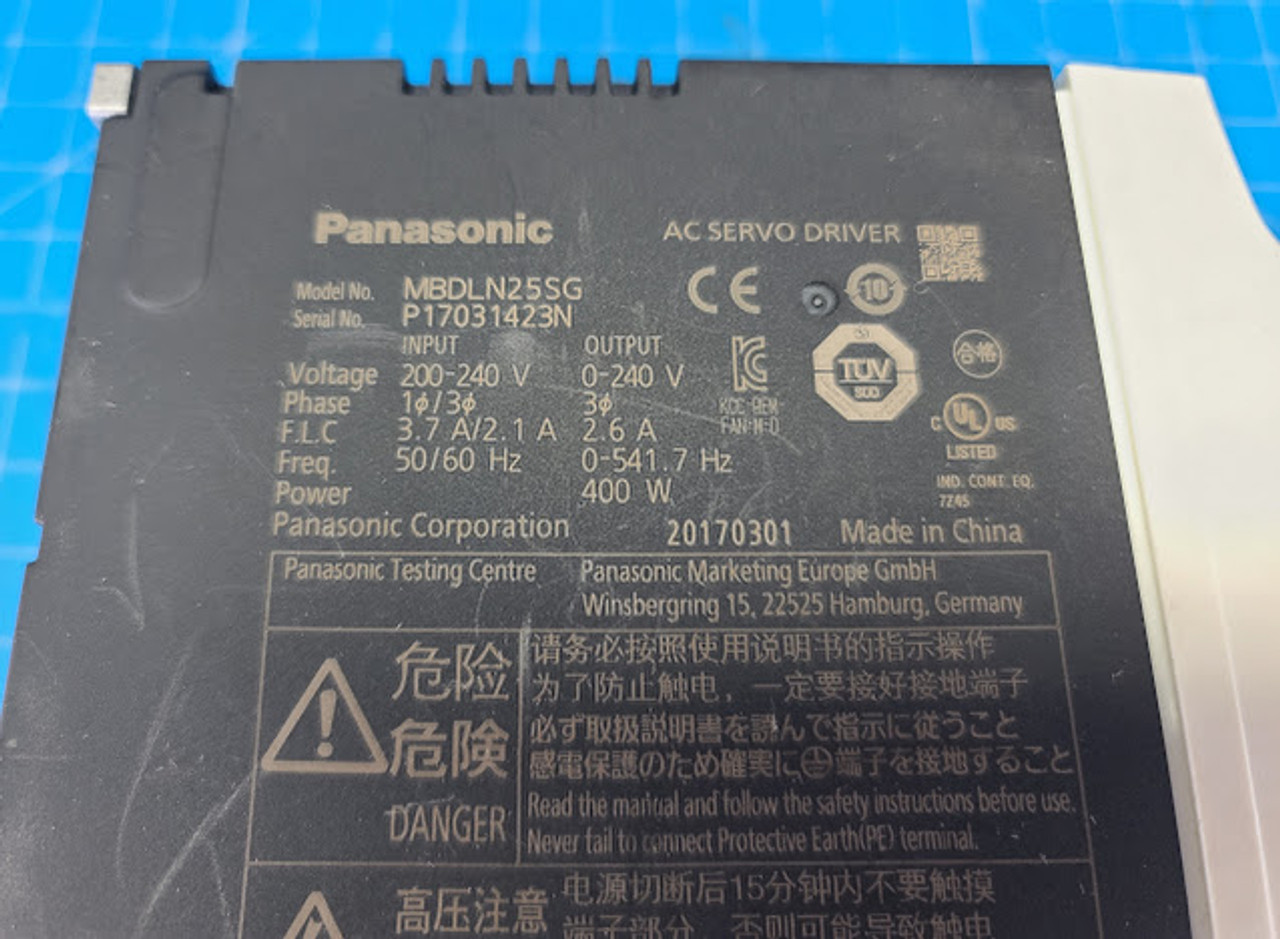 Sunpack / B-Way Panasonic AC Servo Driver MBDLN25SG