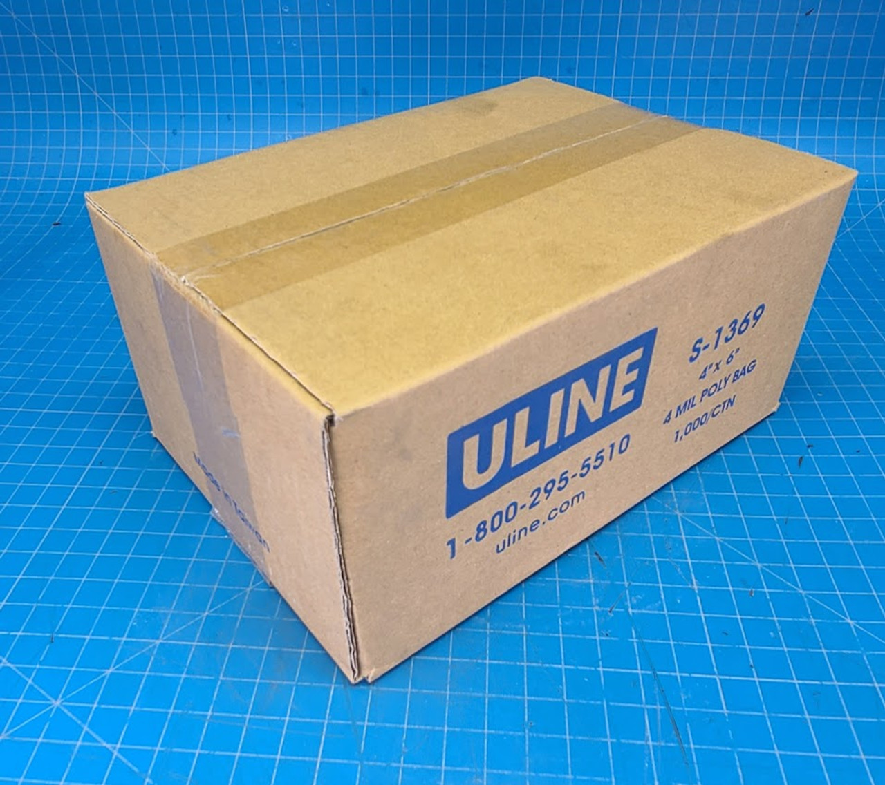 Uline 1000/Box 4 x 6" 4 Mil Poly Bag S-1369