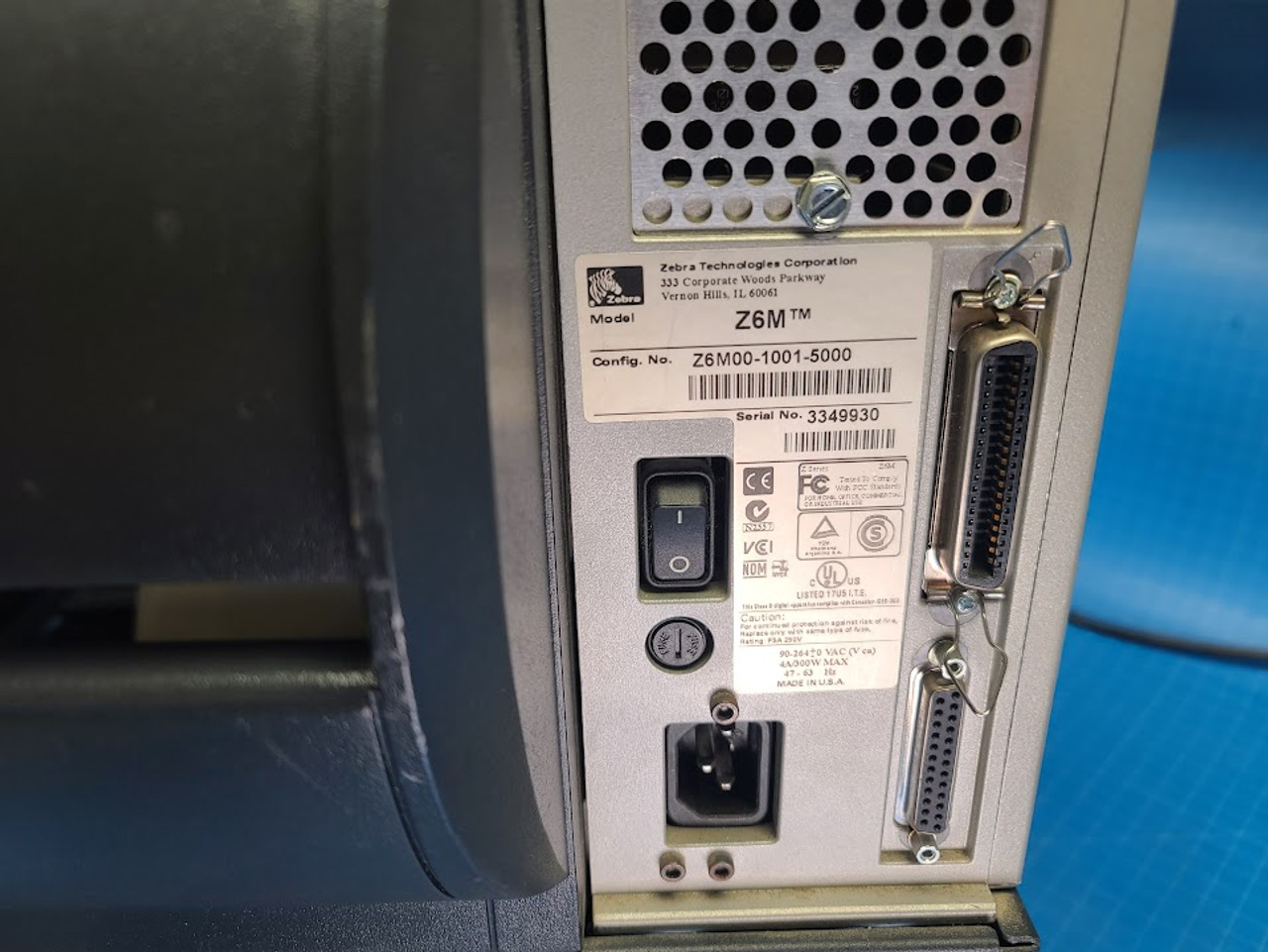 Zebra Z6M Barcode Label Printer Z6M00-1001-5000