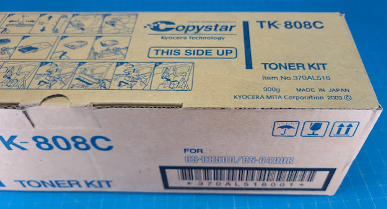 Kyocera TK-808C Cyan Toner 370AL516