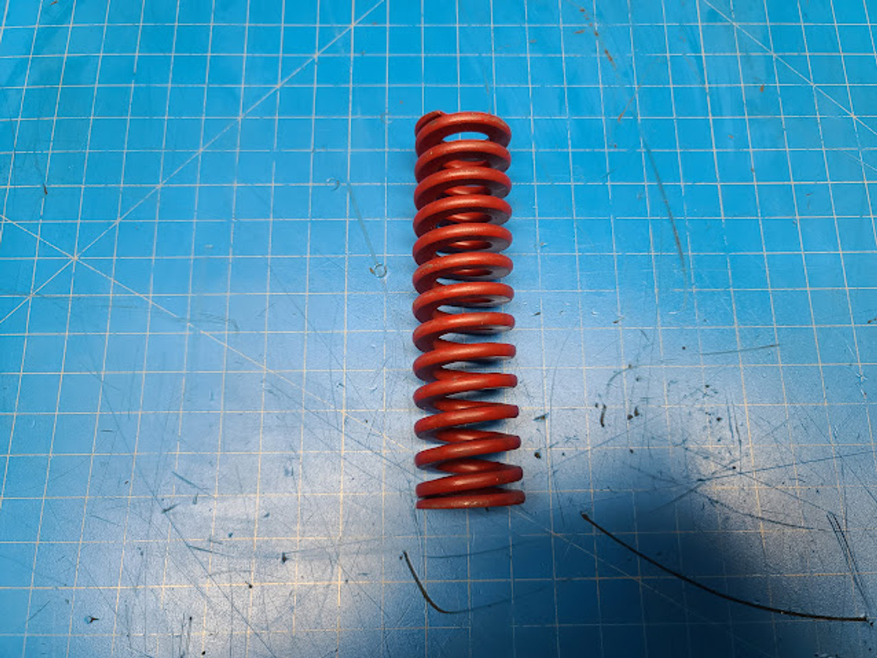 Red Medium Heavy Duty Die Spring 1 1/4 x 4 1/2"