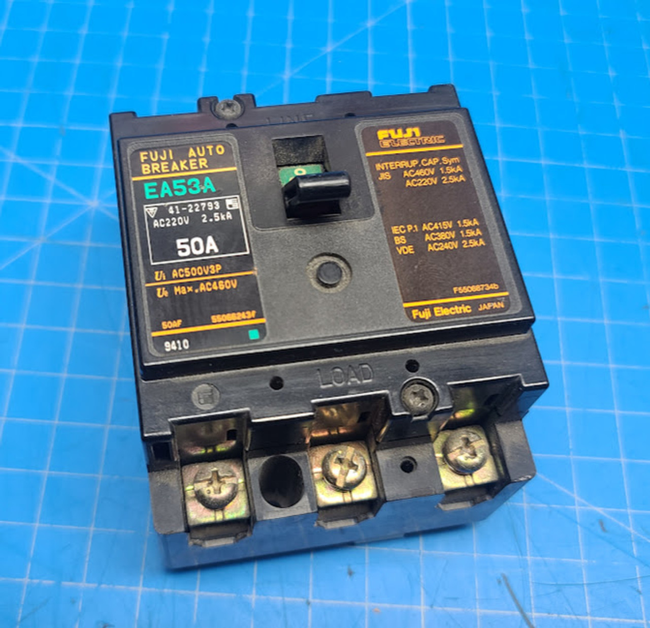 Fuji 3P 50A 220V Circuit Breaker EA53A